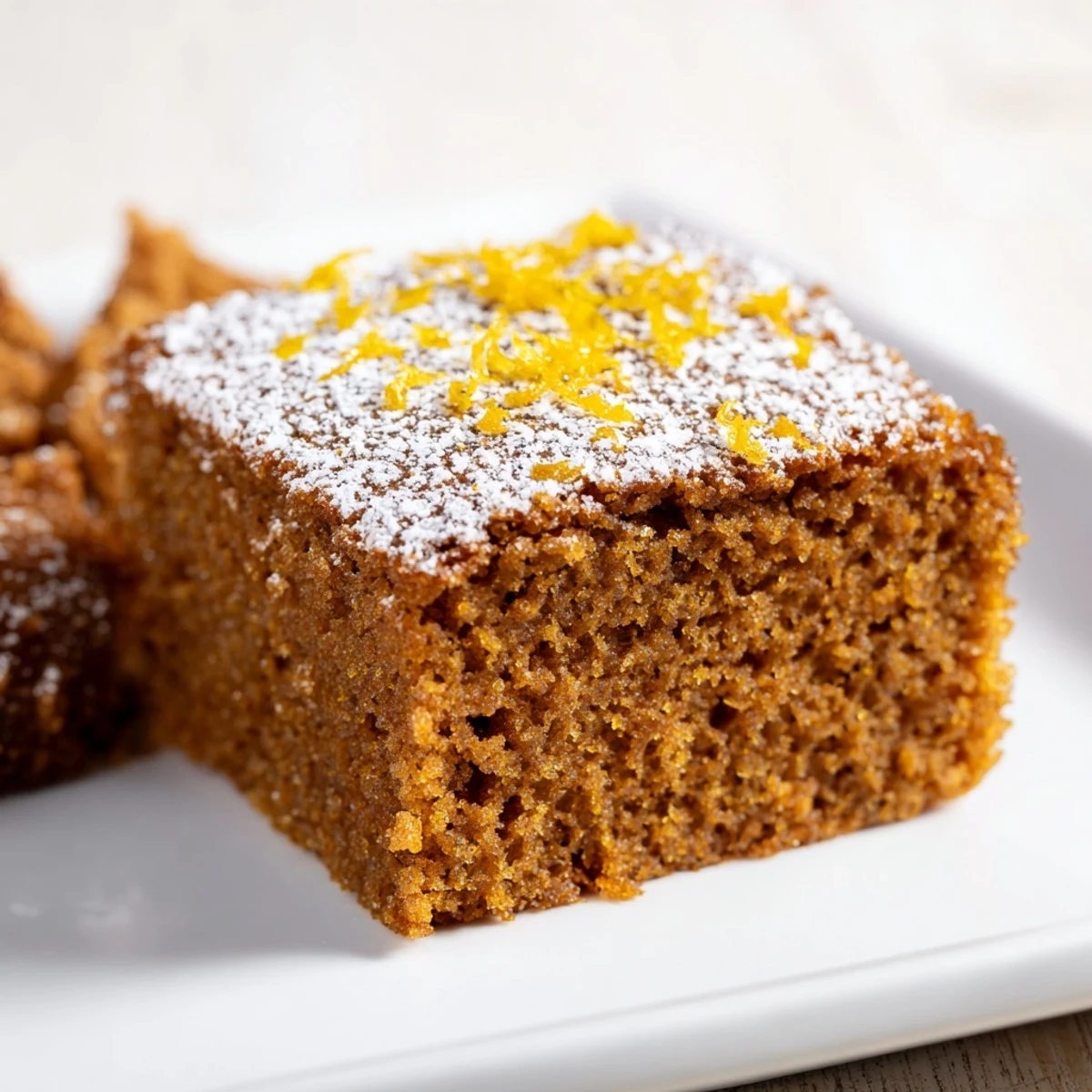 A beautifully golden gingerbread tradition, perfectly baked with a tender crumb, promising rich molasses flavor.