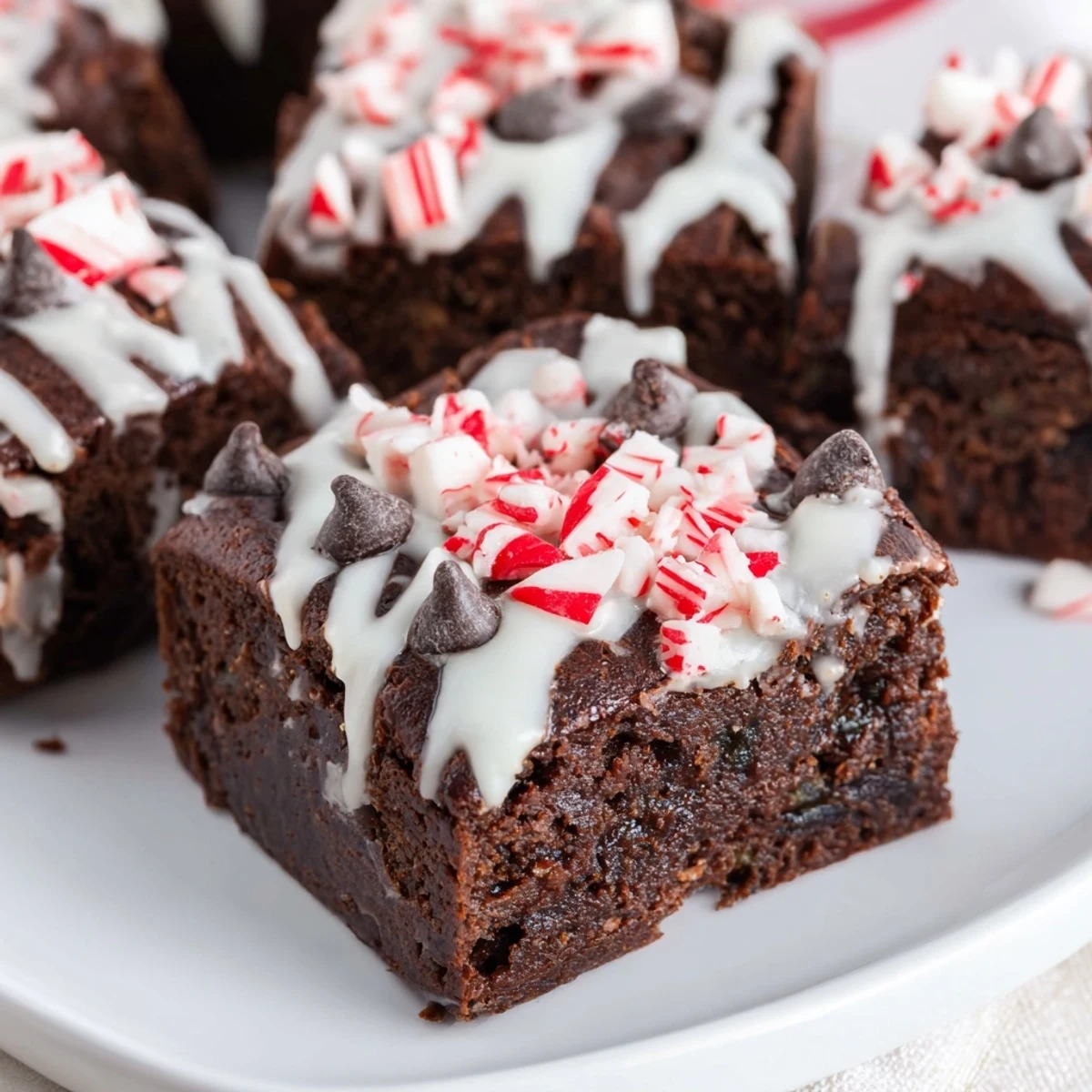 Peppermint Brownie Bites