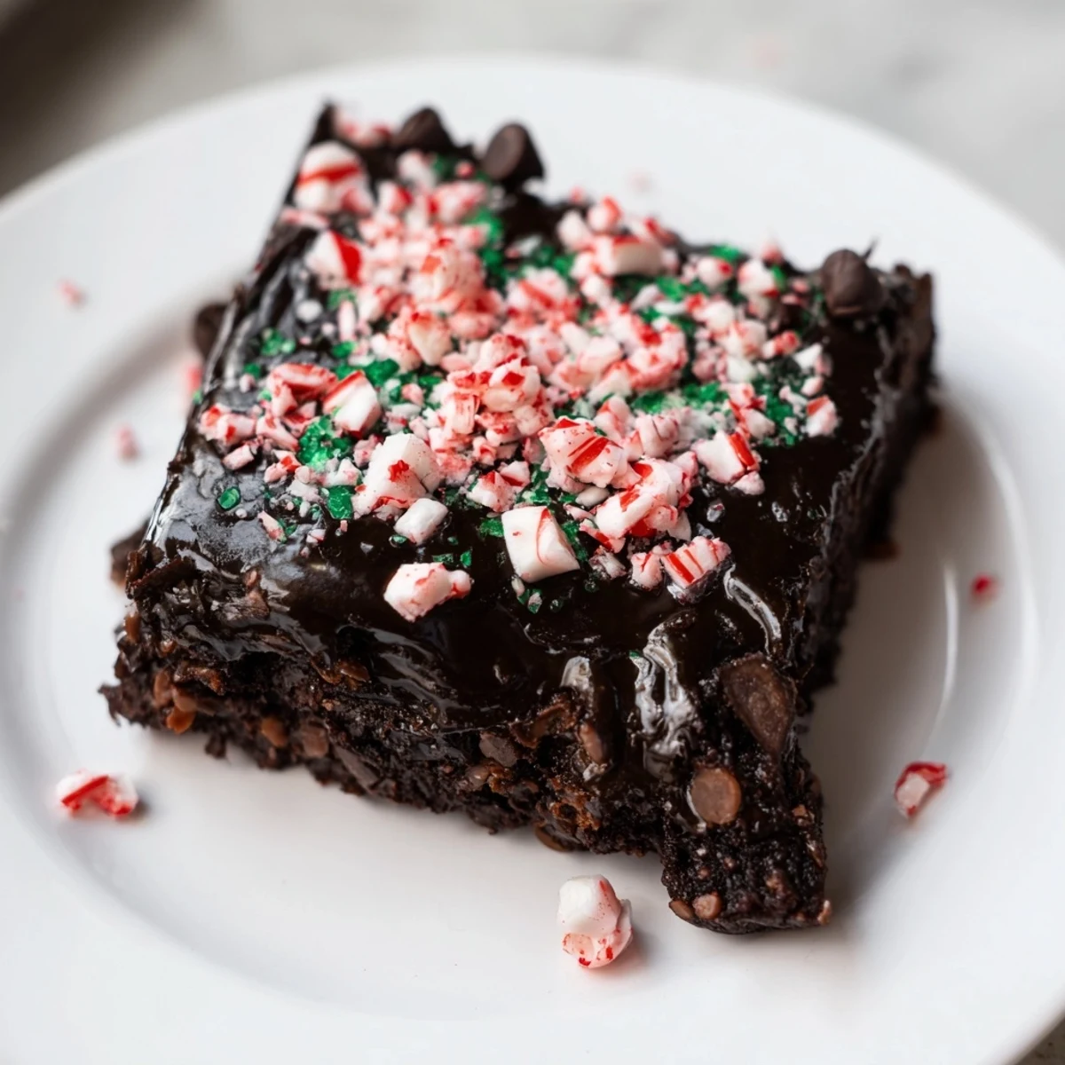 Peppermint Mocha Fudge Brownies
