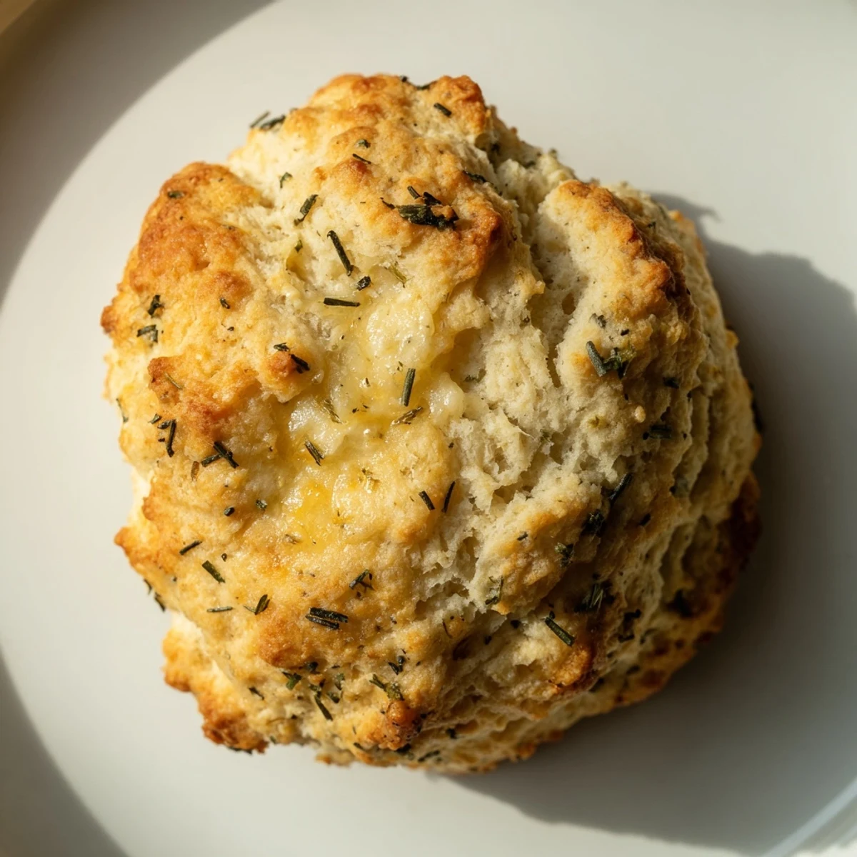 Homemade American Savory Biscuit Dough, ready to eat alongside a hearty breakfast or savory stew.