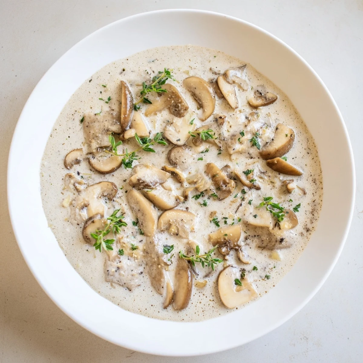 Delicious Mushroom Sauce, a creamy and savory sauce perfect for topping your favorite dishes.