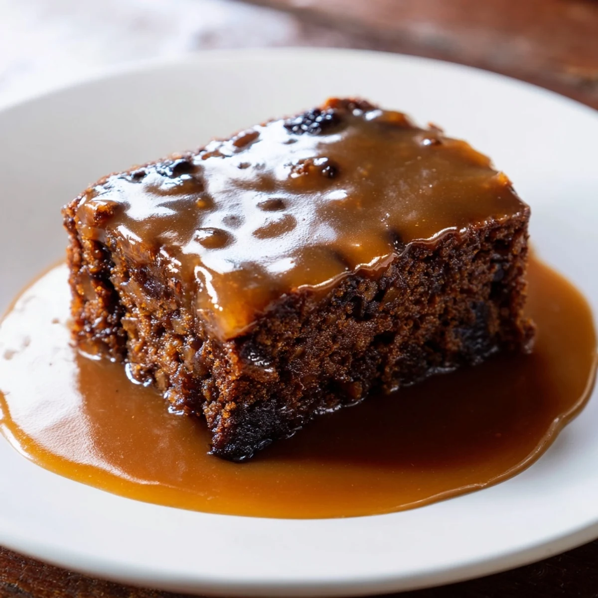 Warm Sticky Toffee Pudding served with a scoop of vanilla ice cream offers a comforting contrast.