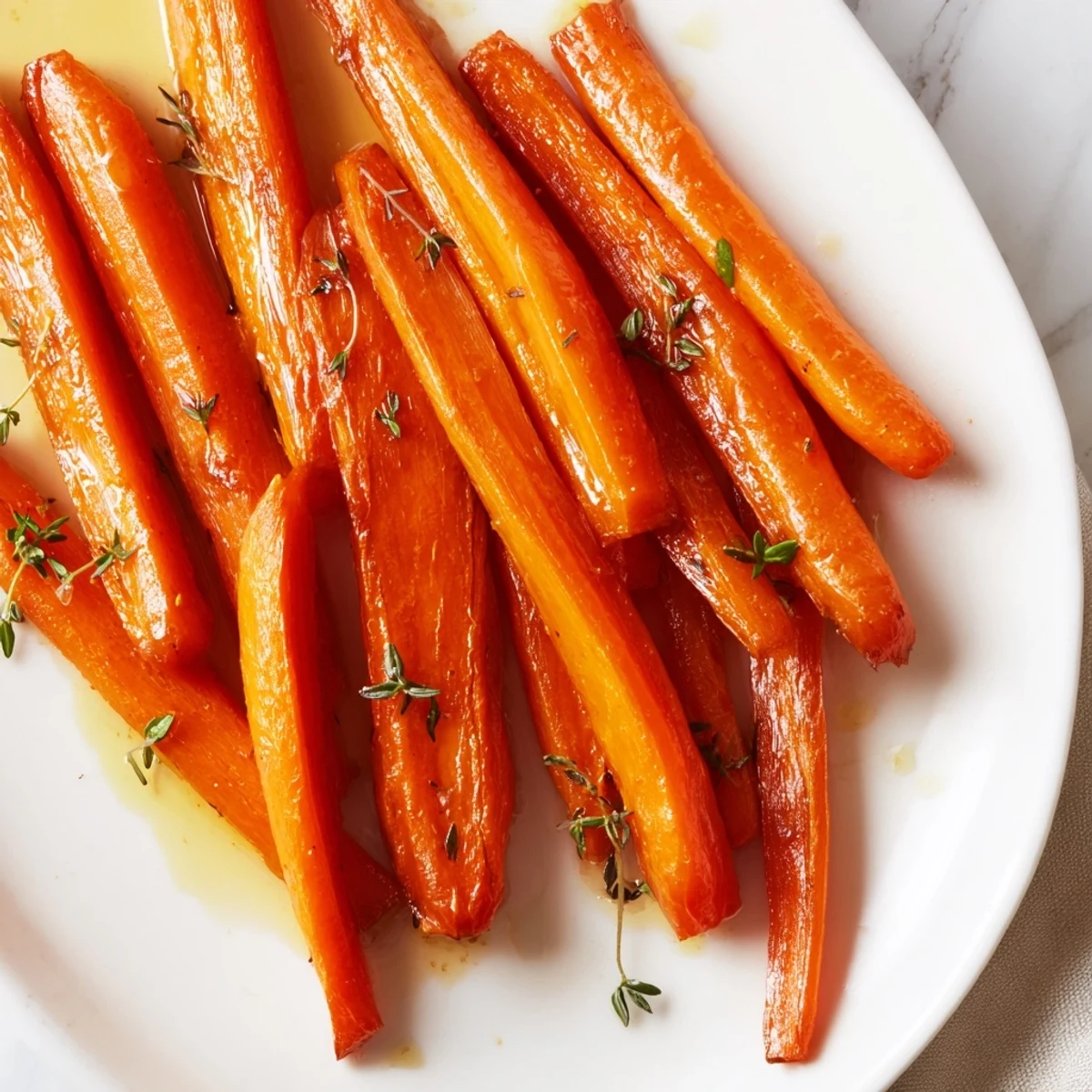 Roasted Carrots Honey Thyme