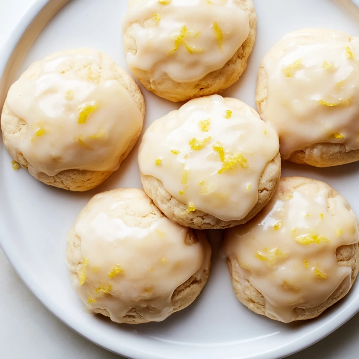Freshly baked Lemon Ricotta Cookies, delightfully pillowy and drizzled with sweet lemon icing.