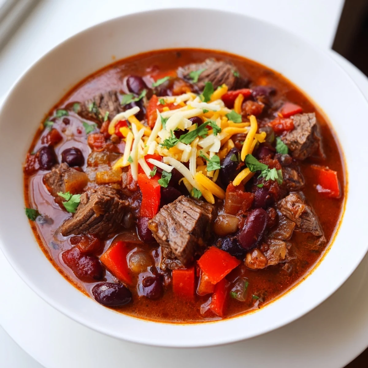 Slow Cooker Beef Chili