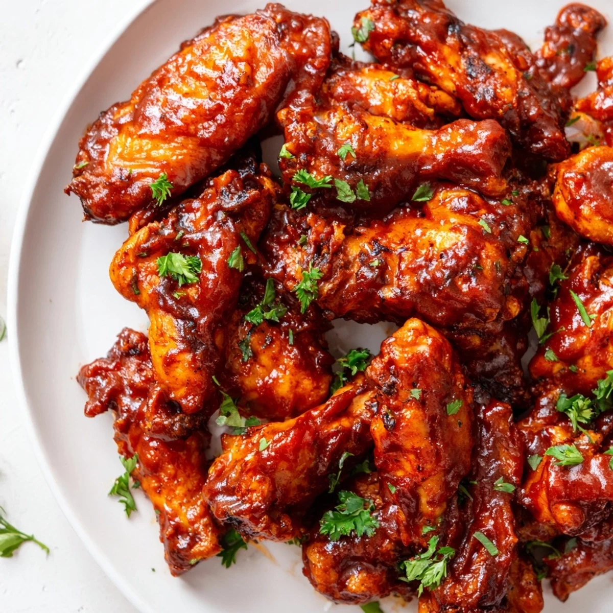 Savory Big Game Wing Platter served with carrot sticks and blue cheese dip.