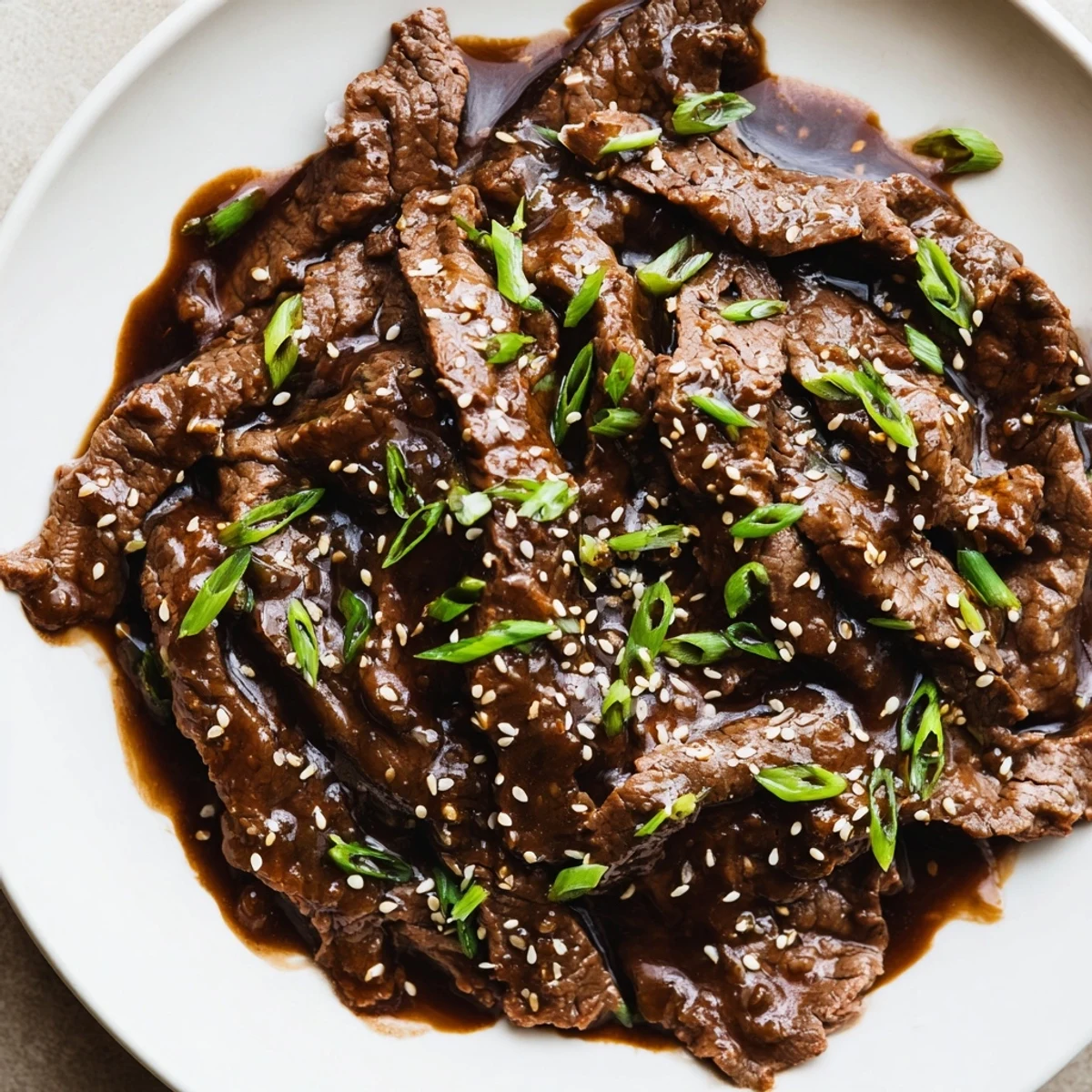 Steaming bowls of Ultimate Slow Cooker Mongolian Beef glazed with savory sauce, served over fluffy white rice.