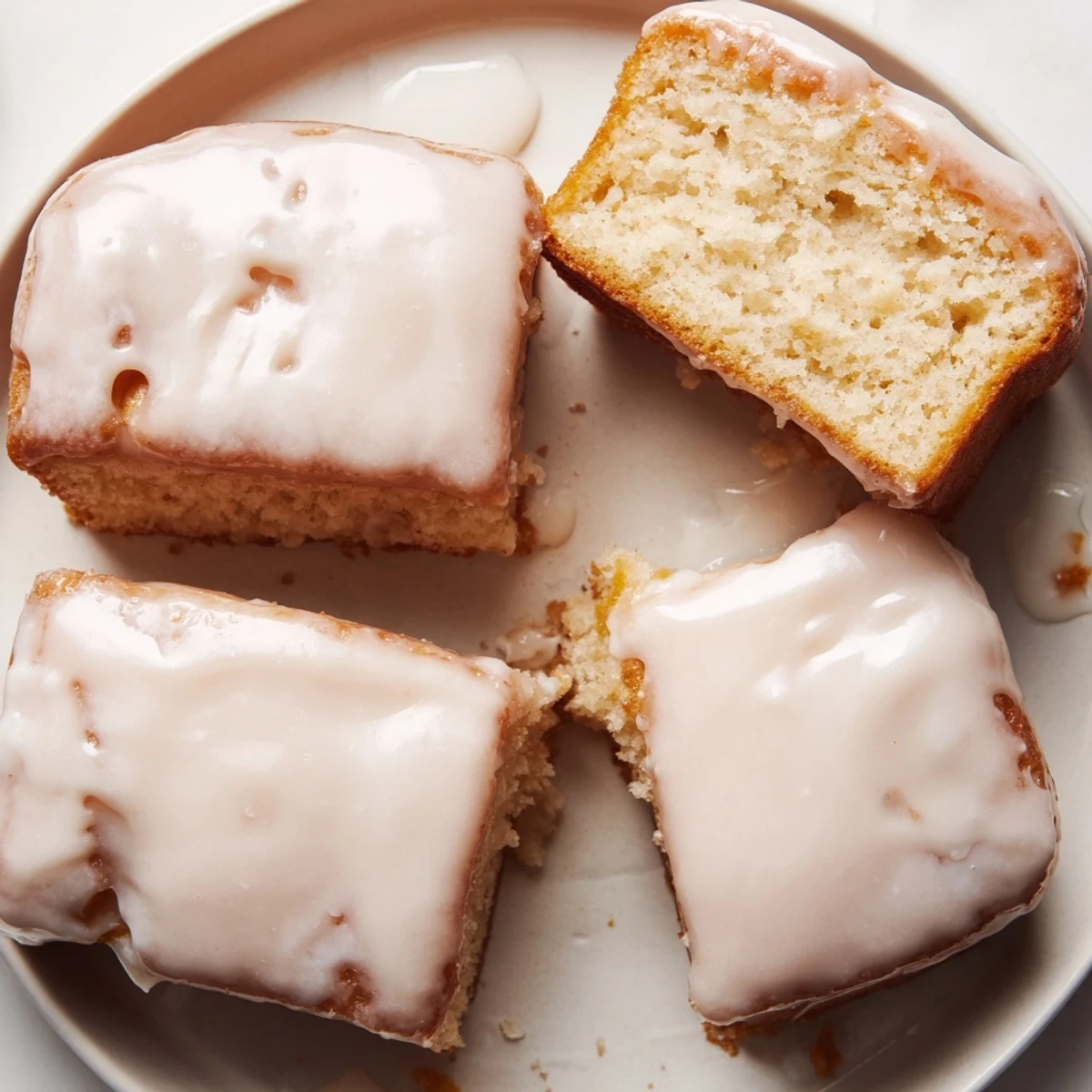 Golden-brown Maple Donut Bars glistening with thick maple glaze on a wire cooling rack, ready to serve.