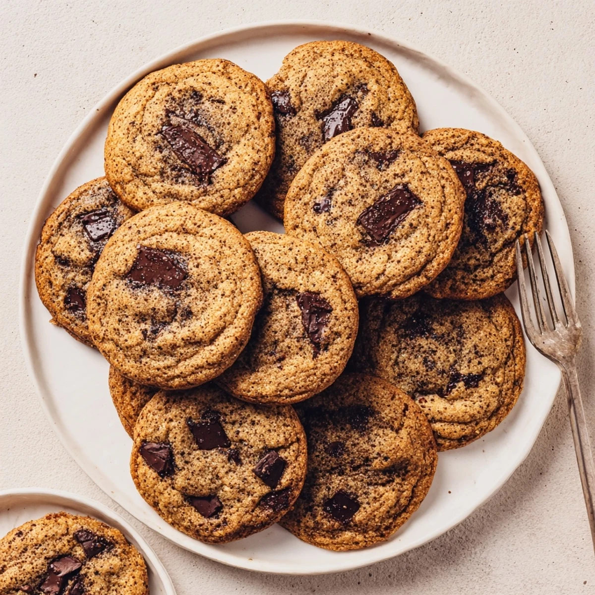 Golden-brown Chai Spiced Chocolate Chip Cookies on a cooling rack, showcasing soft centers and rich, spiced aroma for autumn baking.