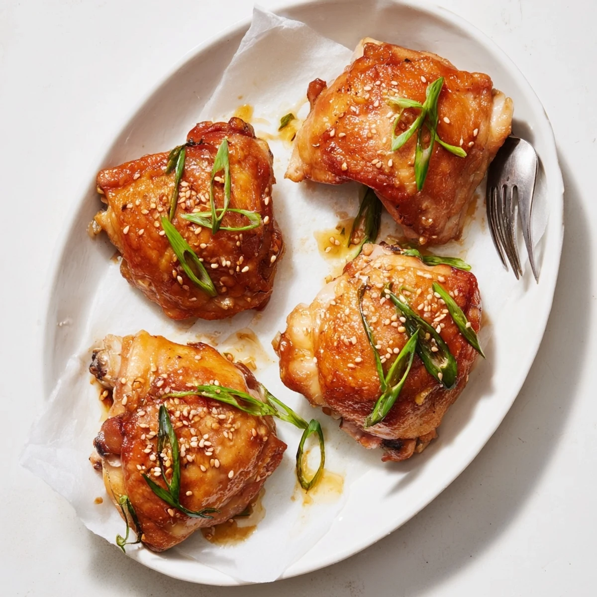 Juicy oven-roasted Five Spice Chicken glazed with aromatic soy and honey marinade