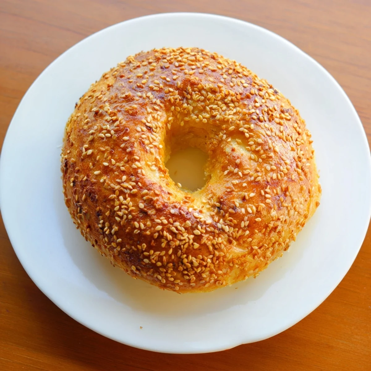 Freshly baked spinach cottage cheese flagels with a warm, chewy texture and creamy green filling inside