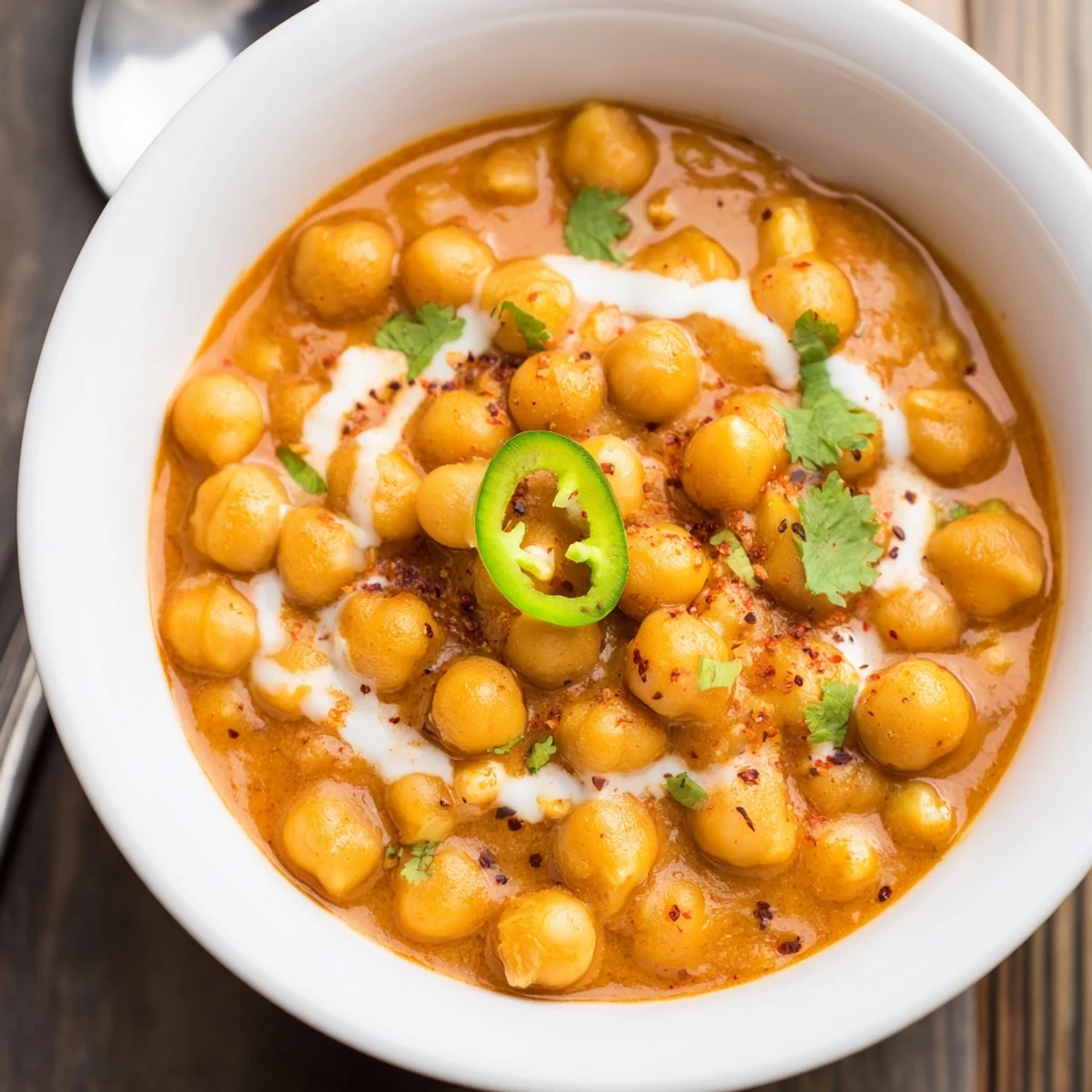 Warm Greek Yogurt Chickpea Curry studded with plump chickpeas and fragrant spices.