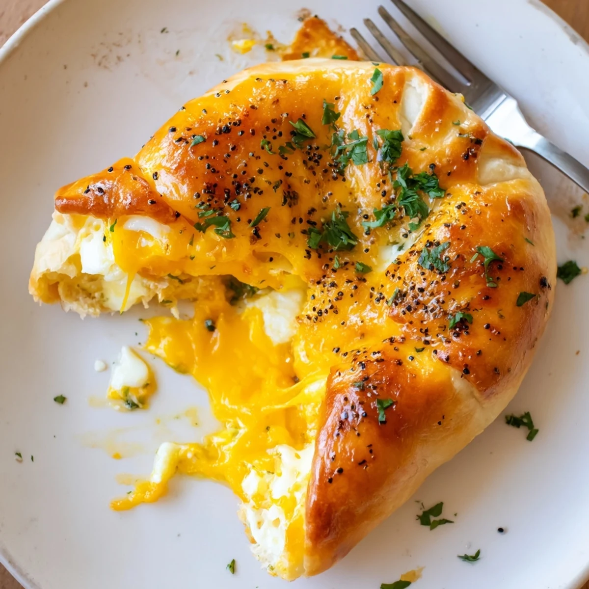 Cheese Fatayer Recipe showing golden, flaky pastry pockets filled with melty cheese