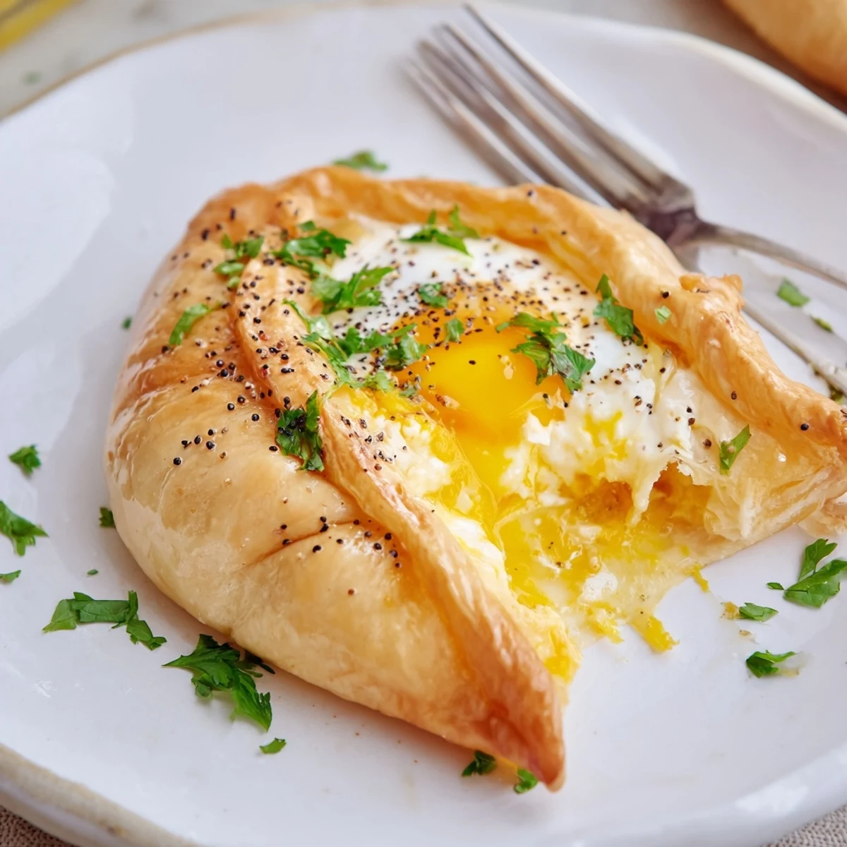 Cheese Fatayer Recipe plated with fresh parsley and olives, inviting savory bite