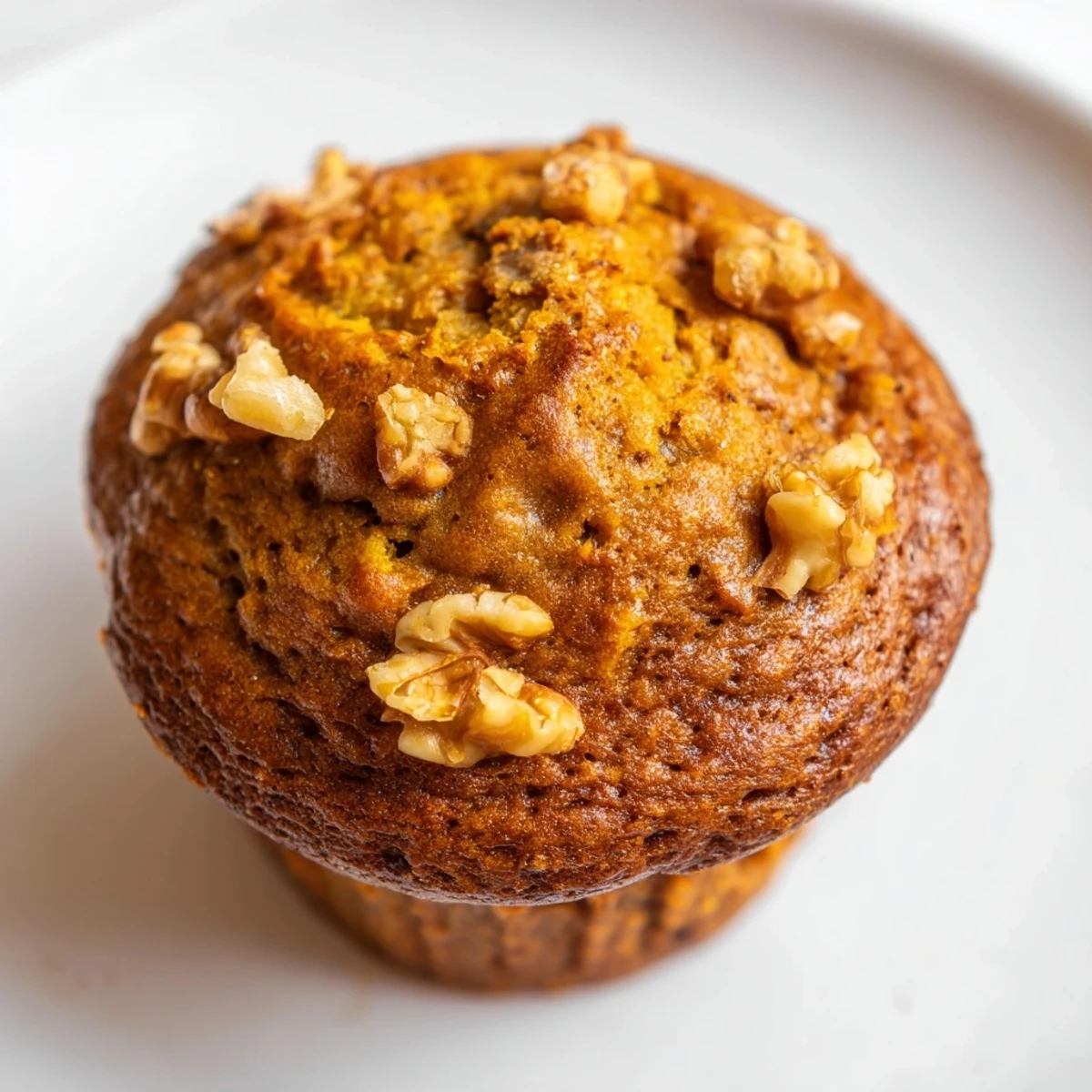 Freshly baked butternut squash banana muffins cooling on a wire rack with steam rising