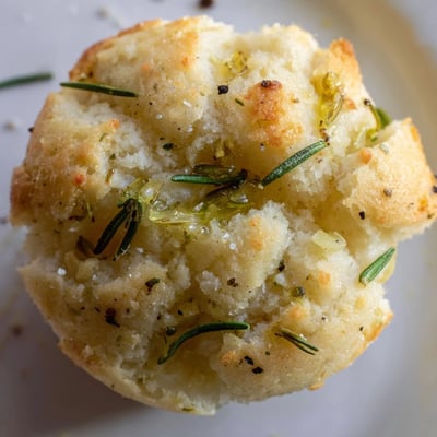 Garlic Rosemary Focaccia Muffins