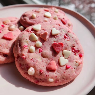 Valentine Strawberry Cookies