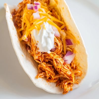 Slow Cooker Shredded Chicken Tacos
